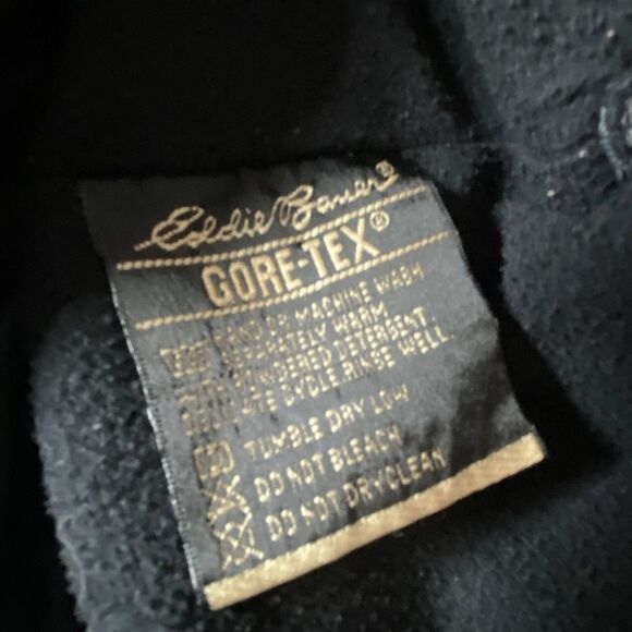 Eddie Bauer Ebtek Goretex Jacket  Nylon Coat Mens Medium Green Blue Full Zip - Picture 10 of 16